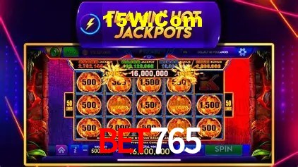 Interface moderna da plataforma bet765